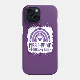 purple up for military kids, military child month, military, purple up month, purple up for military children Phone Case