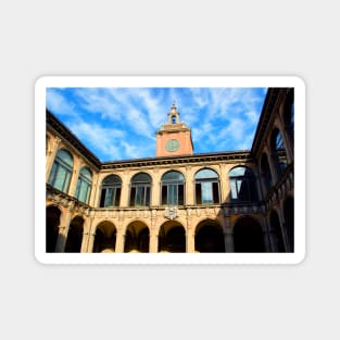 Inner courtyard of the Archiginnasio of Bologna Magnet