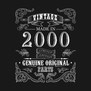 21 Year Old, Limited Edition | Vintage 2000 Birthday Gift T-Shirt