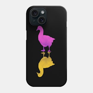 Reflecting goose pink and yellow pop colours Phone Case