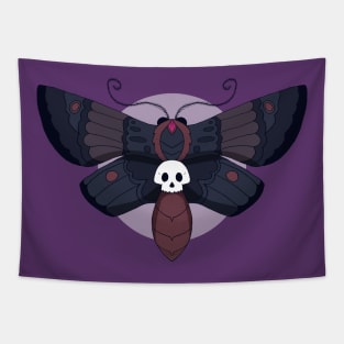 Goth Moth Tattoo Style Tapestry