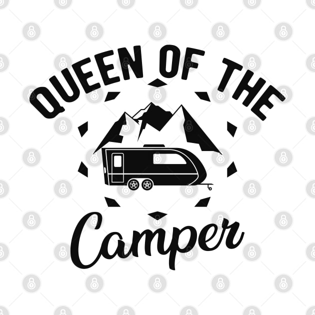 Camper - Queen of the camper by KC Happy Shop