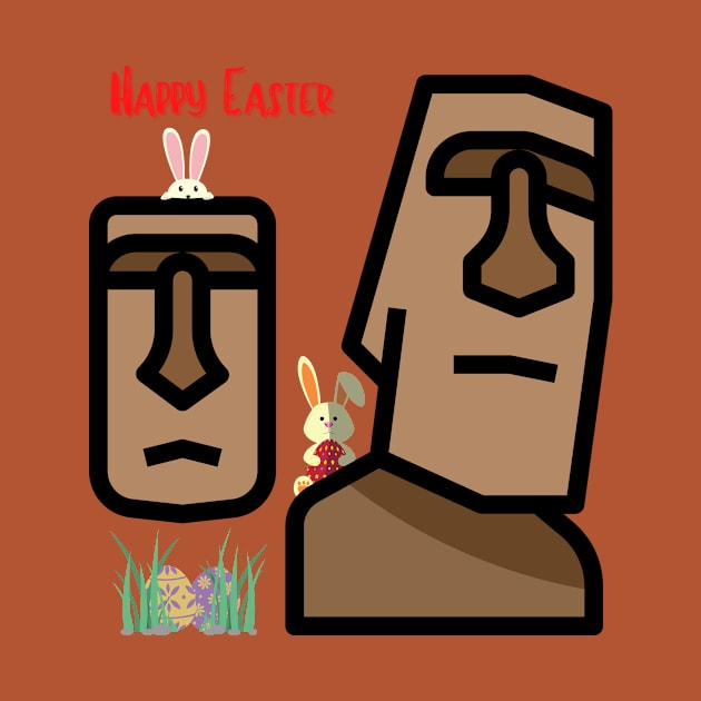 Happy Easter from Easter Island by MelloHDesigns