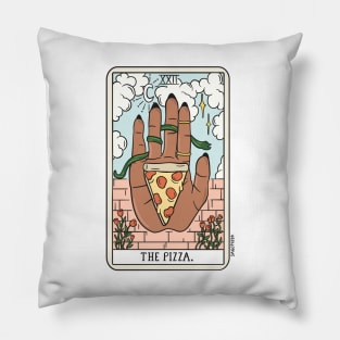 PIZZA READING (DARK) Pillow