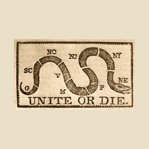 Original 1774 Unite or Die by historicimage