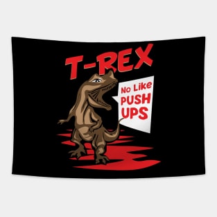 Funny Gym T Shirts I T-Rex muscles gift Tapestry