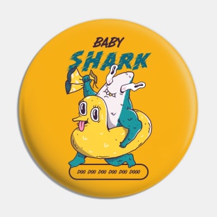 Shark baby design Pin