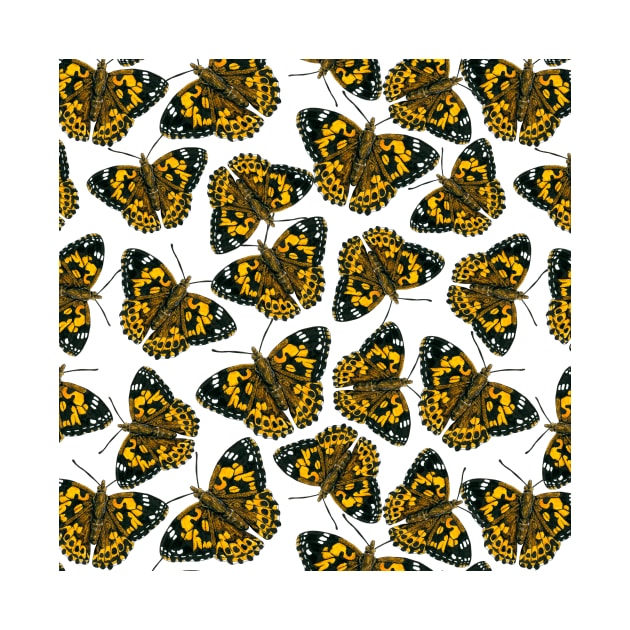 Painted lady butterfly pattern by katerinamk