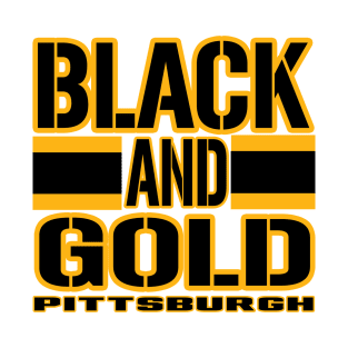 Pittsburgh LYFE Black and Gold True Football Colors! T-Shirt