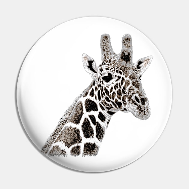 Giraffe - Safari in Kenya / Africa Pin by T-SHIRTS UND MEHR