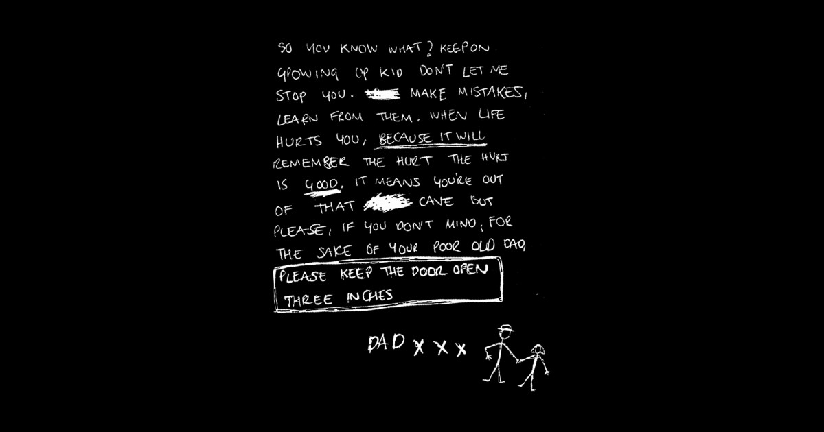 Hopper’s Letter Stranger Things Sticker TeePublic