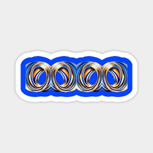 Curved lines over bluebackground_ Magnet