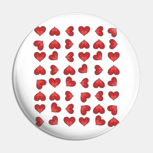Valentines Day Heart Pattern Pin