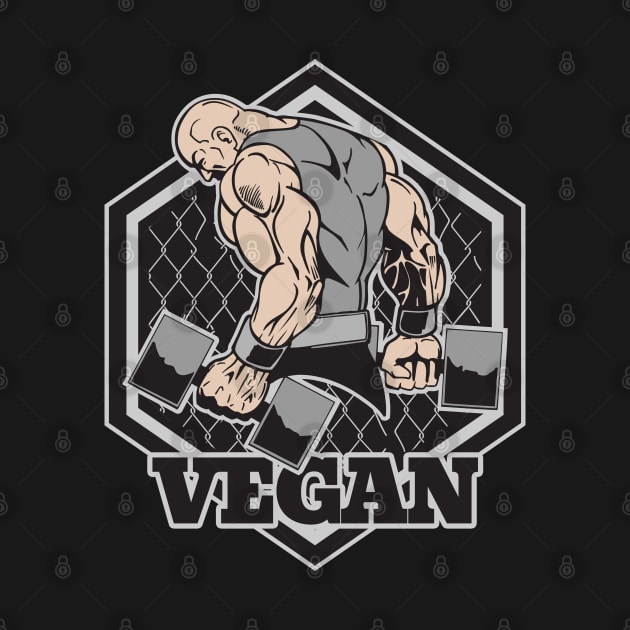 Vegan Bodybuilder Weightlifter by RadStar