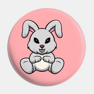 Cute Rabbit Smiling Pin