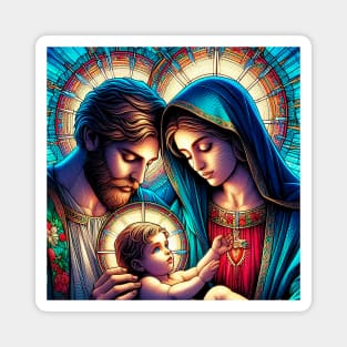 Father Saint Joseph and Mother Holy Mary Magnet