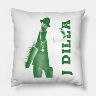 dilla // green solid style Pillow