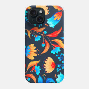 Beautiful Abstract Floral Colorful Pattern Artwork Phone Case