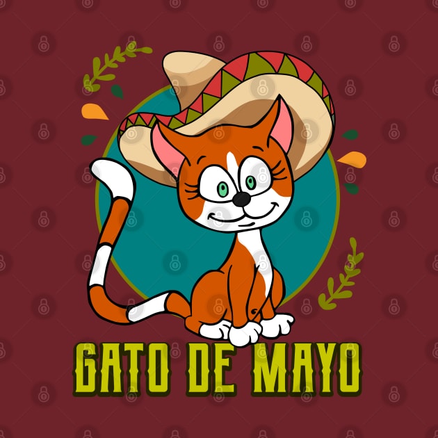 Cinco De Mayo Mexican Gato Funny Cat Lover by RongWay