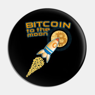 Bitcoin - To the Moon Pin