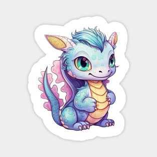 Kawaii Dragon Drawing Magnet