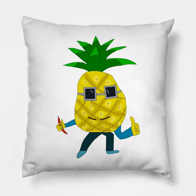 Cool Pineapple Pillow by Usagicollection