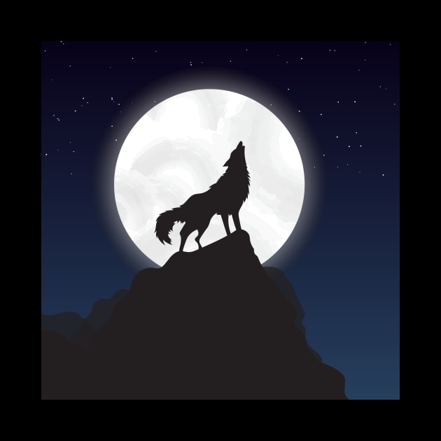 Wolf Howling by MaiKStore
