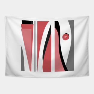 Abstract Dancing - Salmon and Gray #minimal #art #design #kirovair #buyart #decor #home Tapestry