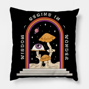 Cottagecore Aesthetic Mushrooms, Fungi Mystic Aesthetic Pillow