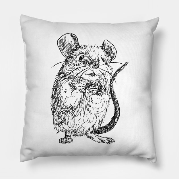 Mouse #1 Pillow by WAK SOW