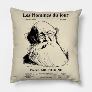 Peter Kropotkin Les Hommes du Jour Cover - Anarchist, Socialist, Anarcho-Communist, Philosopher Pillow