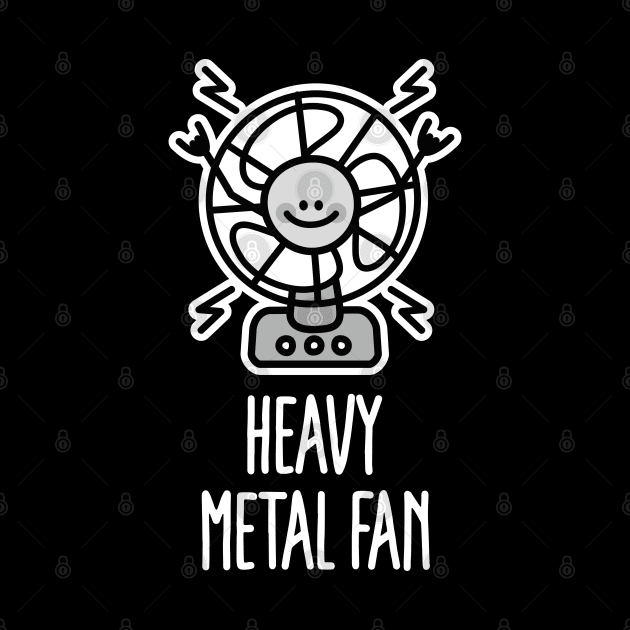 Funny Heavy Metal Fan ventilator, Punk & Hard Rock Music pun by LaundryFactory
