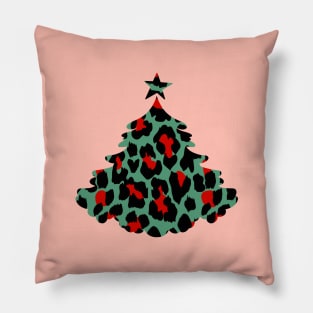 LEOPARD TREE CHRISTMAS Pillow