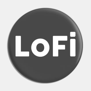 Lofi Solo white Pin