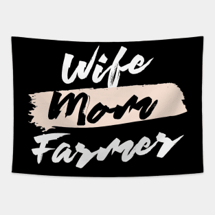 Cute Wife Mom Farmer Gift Idea Tapestry