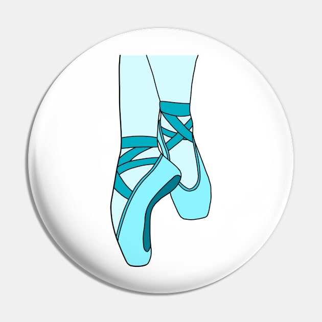 Light blue pointe shoes Pin by CalliesArt