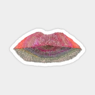 Floral Lips 2 Magnet