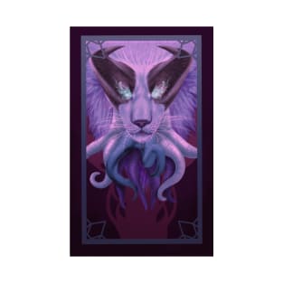 Lovecraft Lion [Purple Version] T-Shirt