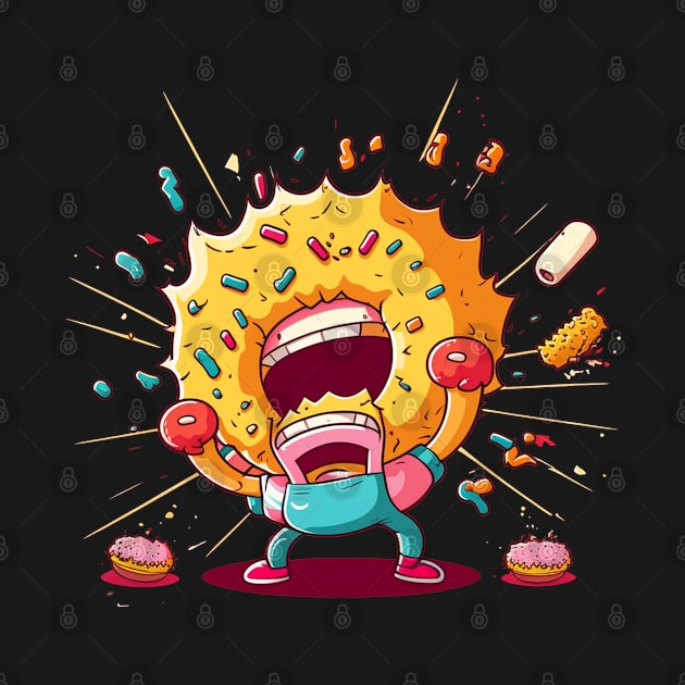 Angry Donut by bmron