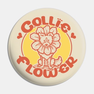 Collie Flower Pin