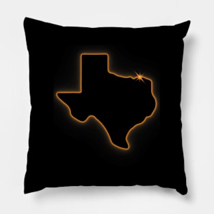 Texas Total Solar Eclipse 2024 Pillow