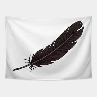 Black Bird Feathers Tapestry
