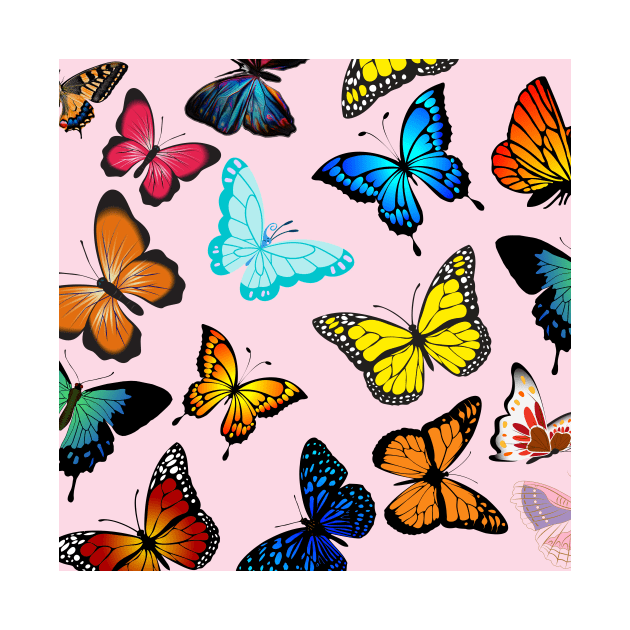 Beautiful colorful butterflies by Ekkoha