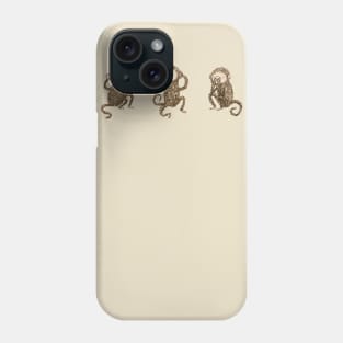 Three Wise Monkeys Phone Case