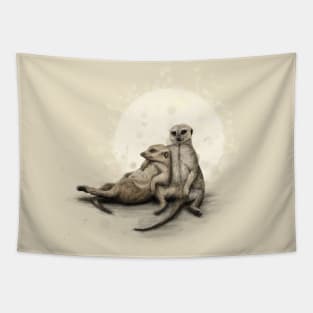 Meerkat Friends Tapestry