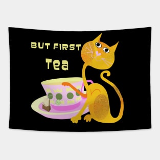 But First Tea Tapestry