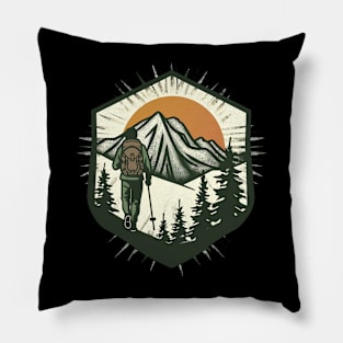 Hiking Lover Gift Design Pillow