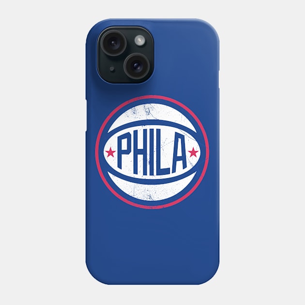 Phila Retro Ball - Blue Phone Case by KFig21