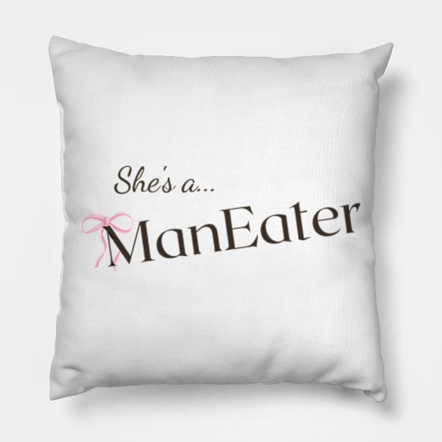 she's a maneater Pillow by cloudviewv2