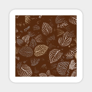 Autumn, Leaves Pattern 8 Magnet